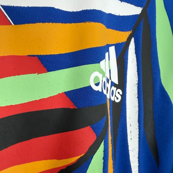 Adidas x Farm Rio Toucan Hoodie Track Jacket Womens XL Graphic Tropical Terry - Picture 4 of 12